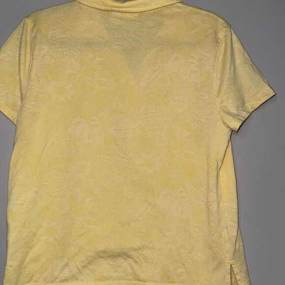 Caribbean Joe Yellow Fitted Polo Button Down Shirt - Picture 11 of 13